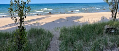 On the beach