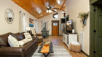 TV, fireplace, offices