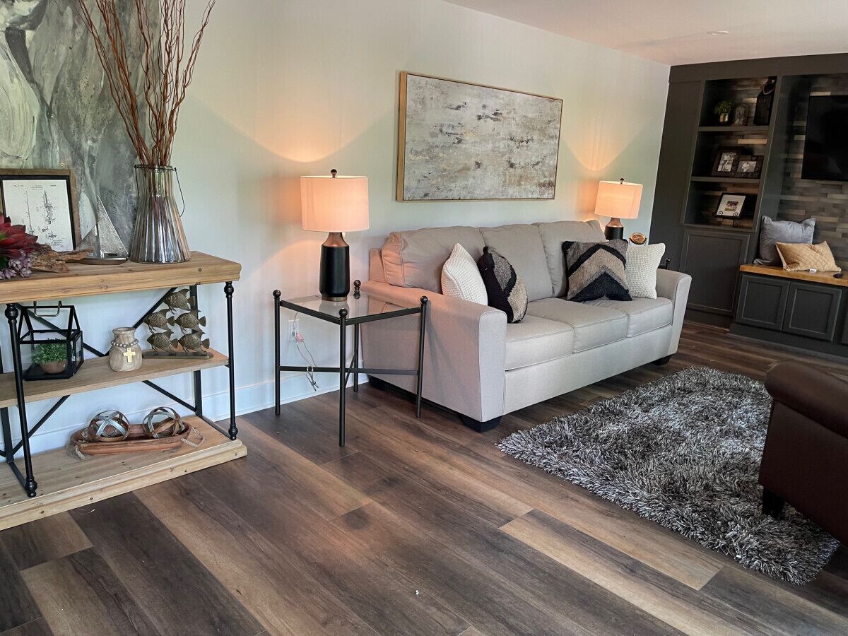 TV connectée, cheminée, livres