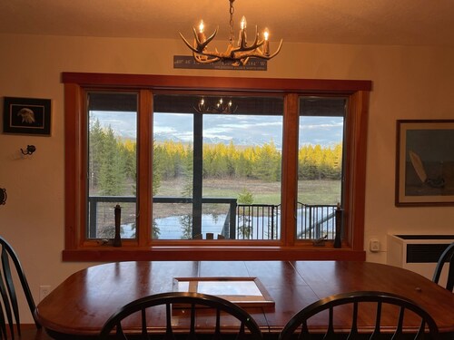 Stunning View of Glacier Park, from Cabin & Wall tents designed for Large Groups