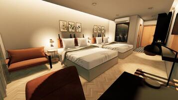 Family Room | Egyptian cotton sheets, premium bedding, minibar, in-room safe