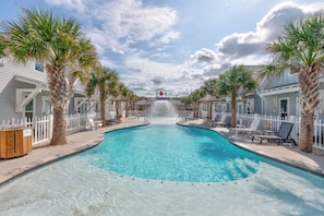 Et oppvarmet basseng