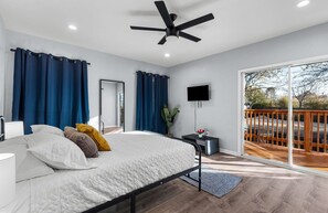 4 habitaciones, tabla de planchar con plancha, wifi y ropa de cama 