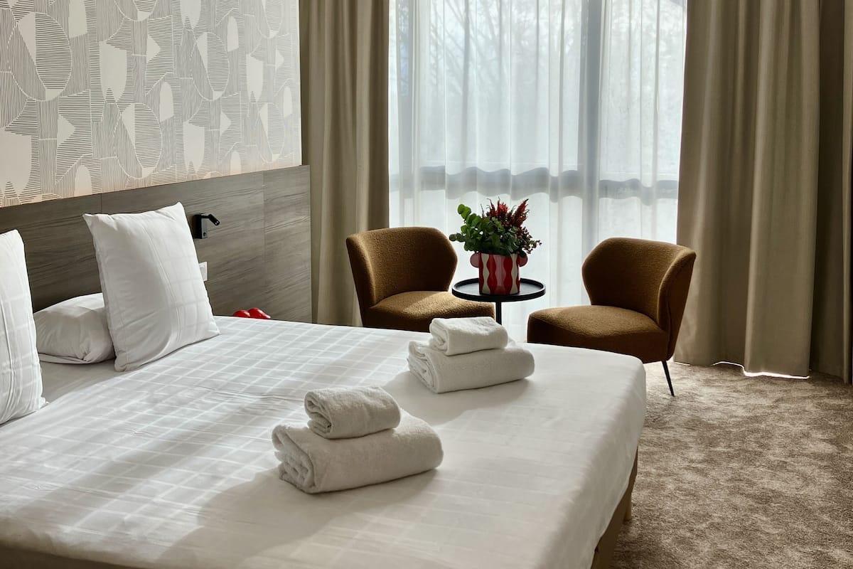 1 bilik tidur, peralatan tempat tidur premium, busa memori