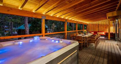 Pet-Friendly Luxury 4BR Mountain Home | Hot Tub, Fireplace & Game Room