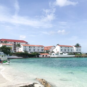 Sun-loungers, beach towels