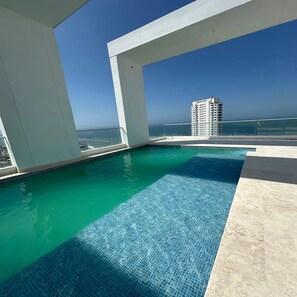 Outdoor pool - Apartamento loft de 1hab vista al mar (Cartagena)
