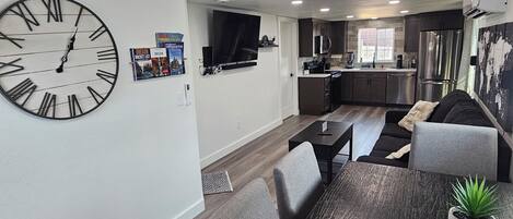 Smart TV, video games, DVD player, books