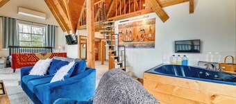Dream A-Frame Cabin on the Hudson with heated pool and dock! Sleeps 10; Pets ok!