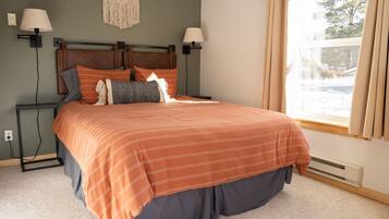 2 bedrooms, bed sheets