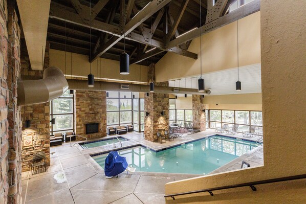 Indoor pool, a heated pool