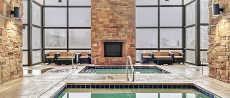 Indoor pool, a heated pool