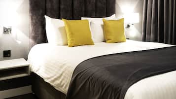 2 bedrooms, hypo-allergenic bedding, memory-foam beds