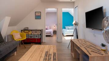 2 habitaciones, tabla de planchar con plancha y wifi gratis