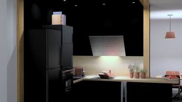 Frigorífic, microones, forn i placa de cuina