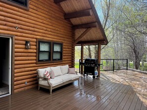 Terrace/patio - Gorgeous Alpine Hollow on 3 acres - Hot Tub (Alpine)