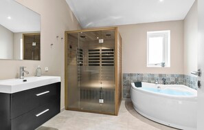 Shower, hair dryer - Beautiful home in Løkken with WiFi (Løkken)