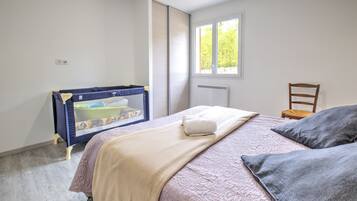 4 chambres, fer et planche Ă repasser, Wi-Fi gratuit, draps fournis
