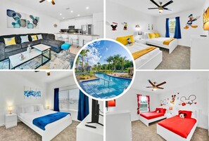 4 bedrooms, iron/ironing board, travel cot, WiFi - Luxury 4BR Villa with Private Pool for 10 guests (Kissimmee)