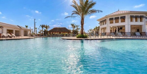 Pool - Modern 4BR Townhome with Private Pool – Sleeps 10 (Kissimmee)