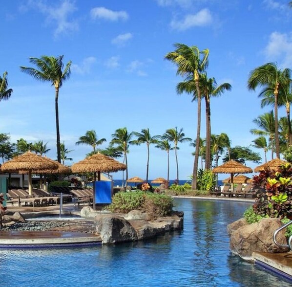 Pool - Ocean Front Westin Villas North! Gorgeous Pools, Beach & Amenities! (Lahaina)