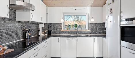 Fridge, oven, stovetop, dishwasher