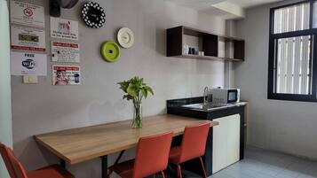 Basic Shared Dormitory | Shared kitchen facilities | Fridge, microwave