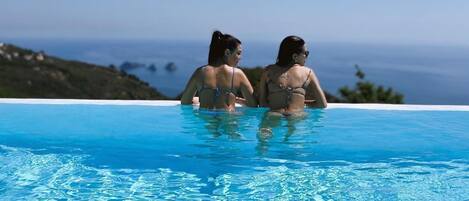 AuĂenpool, beheizter Pool