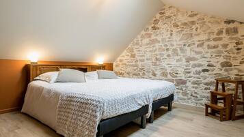 3 chambres, Wi-Fi gratuit, draps fournis