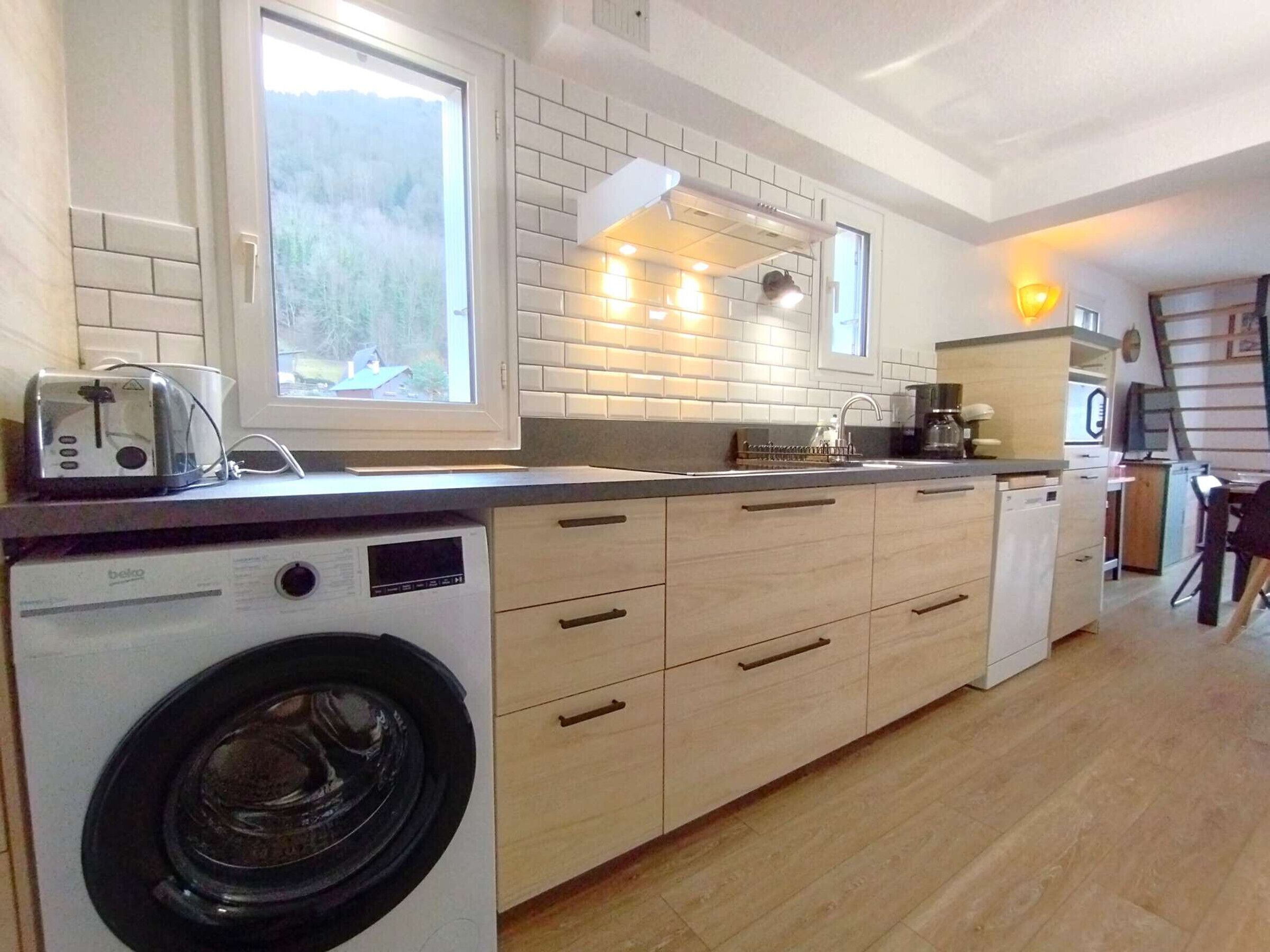 Mikrowelle, Herdplatte, Geschirrspüler