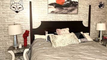 1 soverom, strykejern/-brett, wi-fi og sengetøy