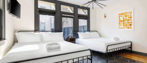 4 bedrooms, iron/ironing board, travel crib, WiFi