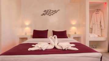 Appartamento Romantico, 1 letto king, non fumatori, vista oceano | 1 camera, una cassaforte in camera, tende oscuranti, ferro/asse da stiro