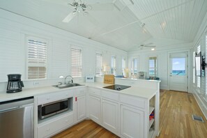 Fridge, microwave, oven, stovetop - Beachfront Cottage in Seaside, Amazing Gulf Views, Porch + 2 Adult Bikes! (Santa Rosa Beach)