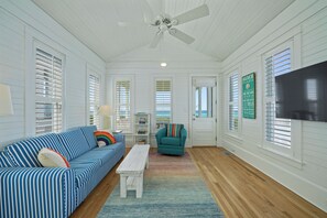 TV - Beachfront Cottage in Seaside, Amazing Gulf Views, Porch + 2 Adult Bikes! (Santa Rosa Beach)