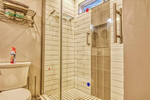 Een douche, een haardroger