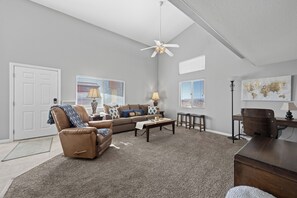 TV - Hawk Ridge Retreat by Mesquite Vacation Rentals near Wolf Creek Golf Course with $510 in free daily activities (Mesquite)