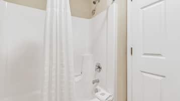 Hair dryer, towels