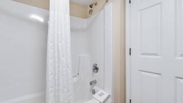 Hair dryer, towels