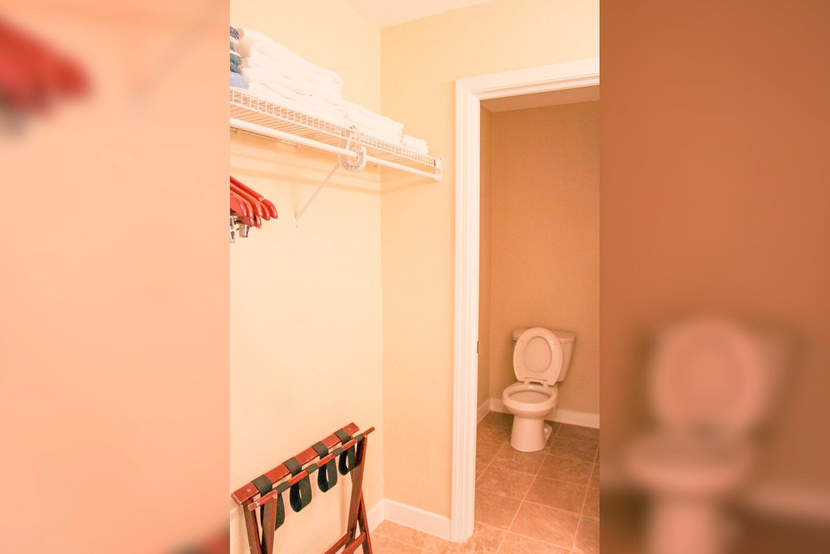 Hair dryer, towels