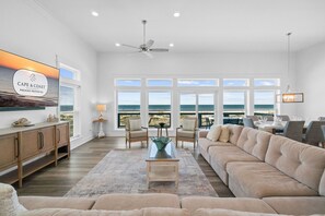 TV - Idyll Tides: Stunning 6 BR - Pet Friendly, Priv. Pool, Beachfront, Sleeps 24! (Indian Pass)