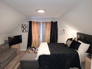 1 chambre, fer et planche Ă repasser, Wi-Fi, draps fournis