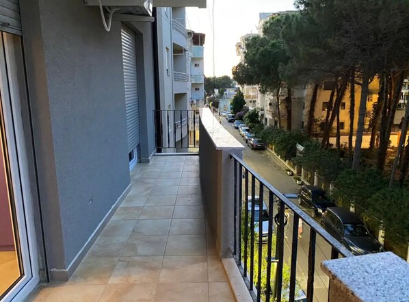Honeymoon-Apartment | Balkon