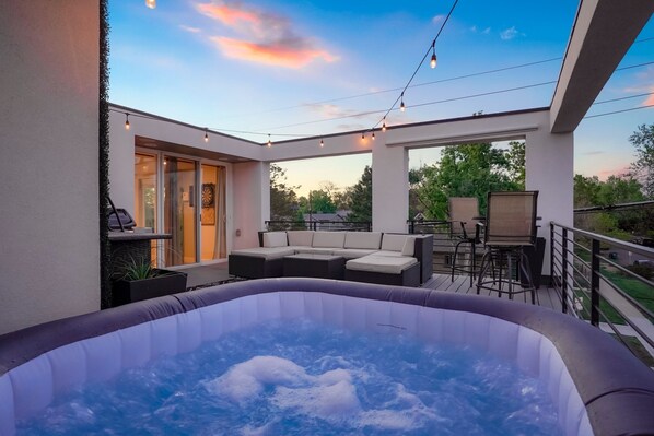 Terrace/patio - Rooftop + pool table + hot tub near Broncos Stadium! (Denver)