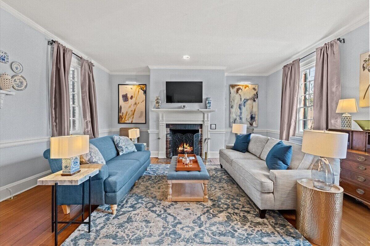 Timeless Luxury: Historic Home with Colonial Charm Steps from Shopping & Dining