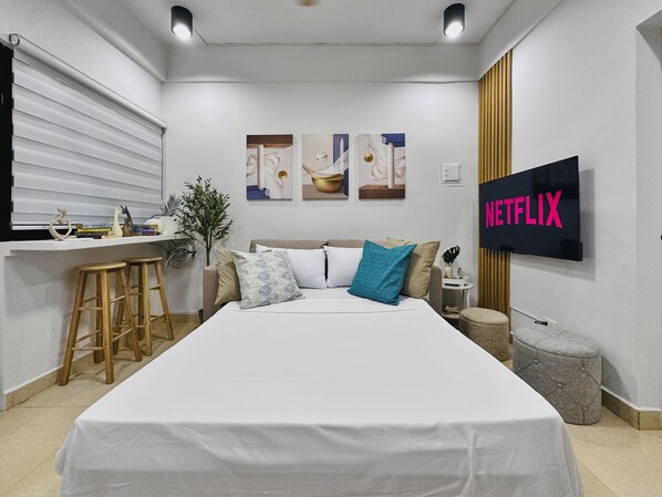 1 soverom, wi-fi og sengetøy