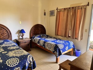 Down duvets, iron/ironing board, bed sheets