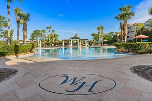 A heated pool