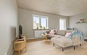 Televisión y chimenea 