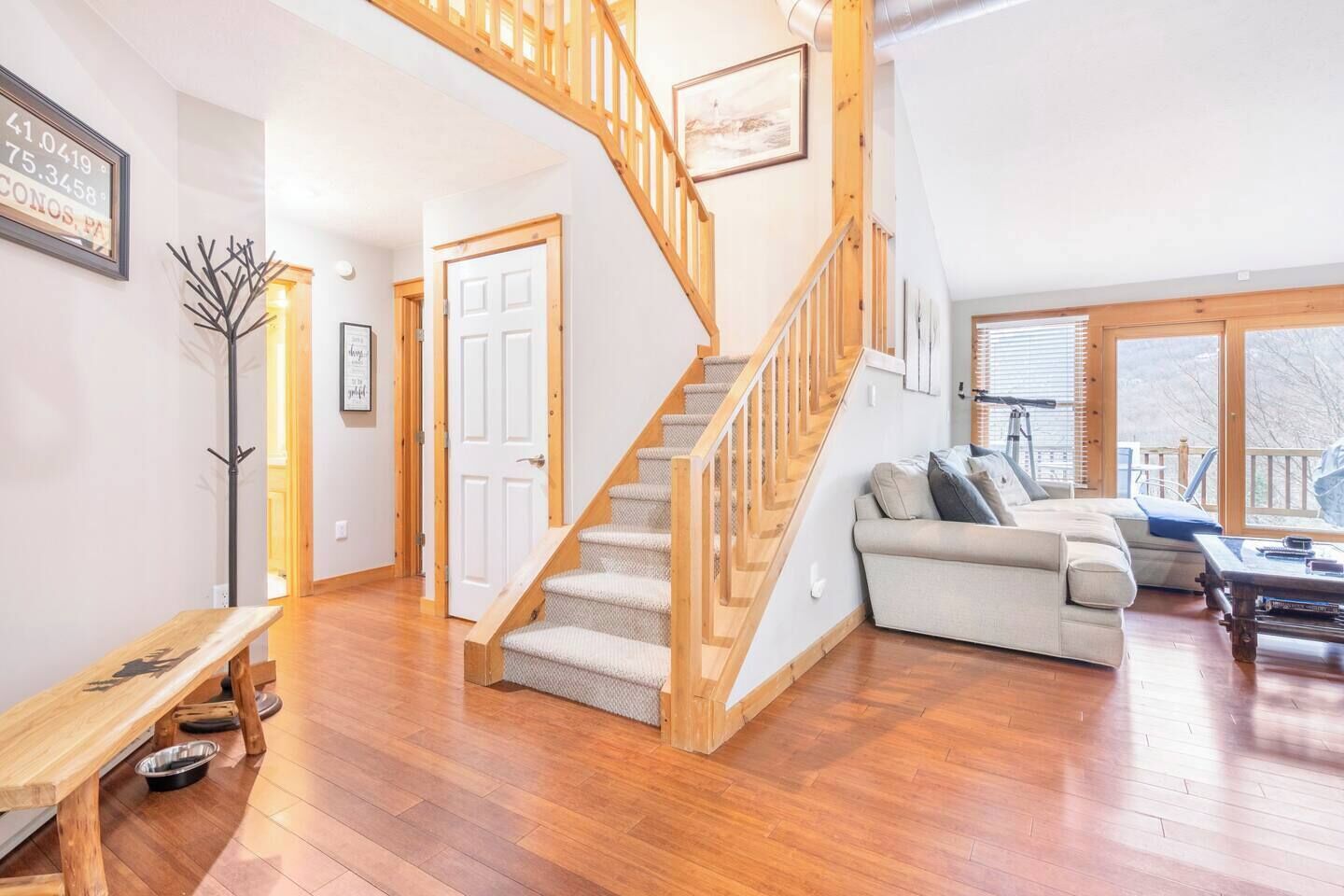 Televisión y chimenea 